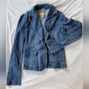 Juicy Couture Jeans Y2K denim 1 button blazer S